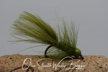 Load image into Gallery viewer, Artisan Olive Stealth Woolly Bugger