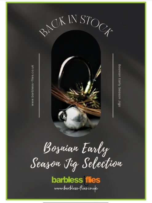Back In Stock - Bosnian Early Season Jigs | Barbless flies