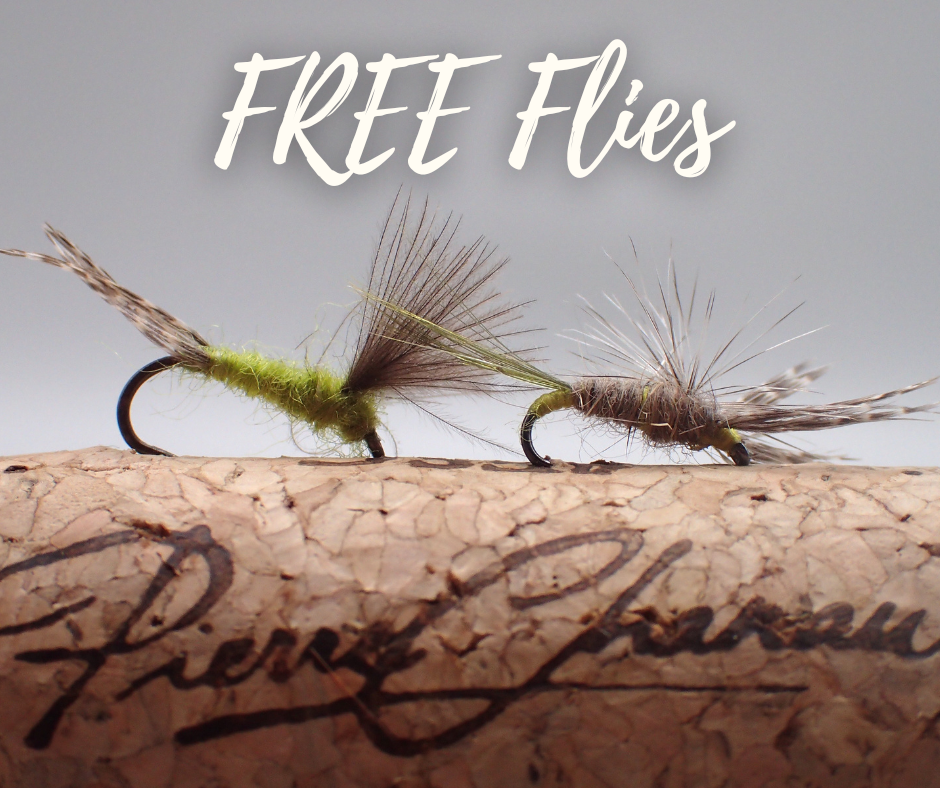 FREE Flies + Fishing in Faster/Higher Water – Barbless Flies