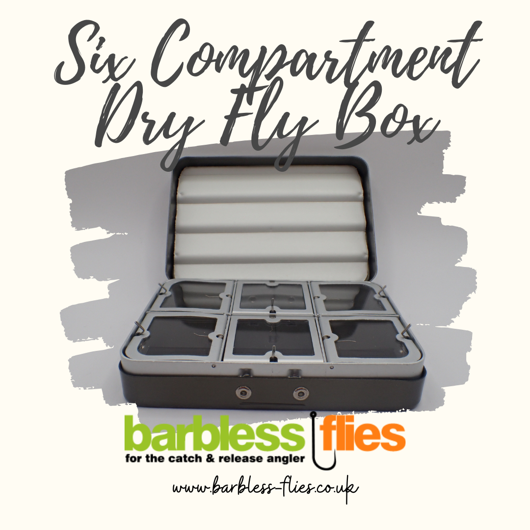 Aluminium 6-Compartment Dry Fly Box