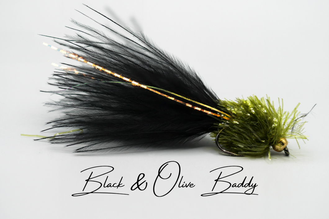 Baddy Tungsten Black and Olive Lure