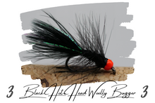 Load image into Gallery viewer, Artisan Black Hot-Head Woolly Bugger
