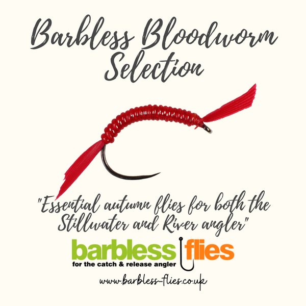 Troutflies UK Barbless Chamois Worm Flies – 6 Pack, Size 10, Unweighted For Trout Fishing (Freshwater)
