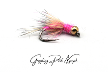 Load image into Gallery viewer, Grayling Pink Tungsten Nymph
