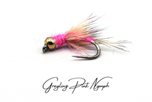 Load image into Gallery viewer, Grayling Pink Tungsten Nymph
