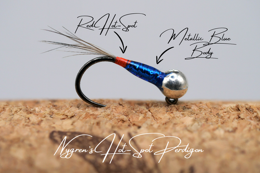 Nygren's Hot-Spot Metallic Blue Perdigon Jig