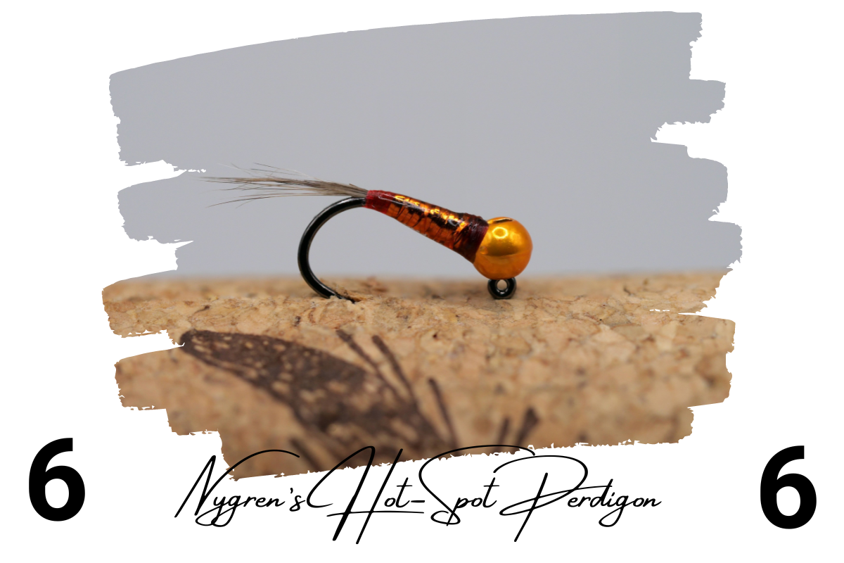 Nygren's Hot-Spot Metallic Orange Perdigon Jig
