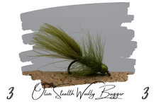 Load image into Gallery viewer, Artisan Olive Stealth Woolly Bugger
