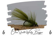 Load image into Gallery viewer, Artisan Olive Stealth Woolly Bugger
