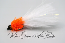 Load image into Gallery viewer, Baddy Tungsten Orange and White Micro Lure
