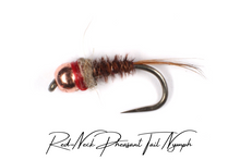 Load image into Gallery viewer, Red-Neck Pheasant Tail Tungsten Nymph
