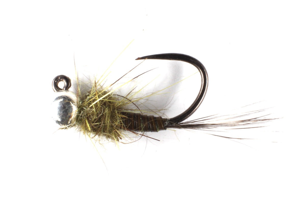 Olive Quill Tungsten Jig