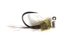 Load image into Gallery viewer, Olive Quill Tungsten Jig
