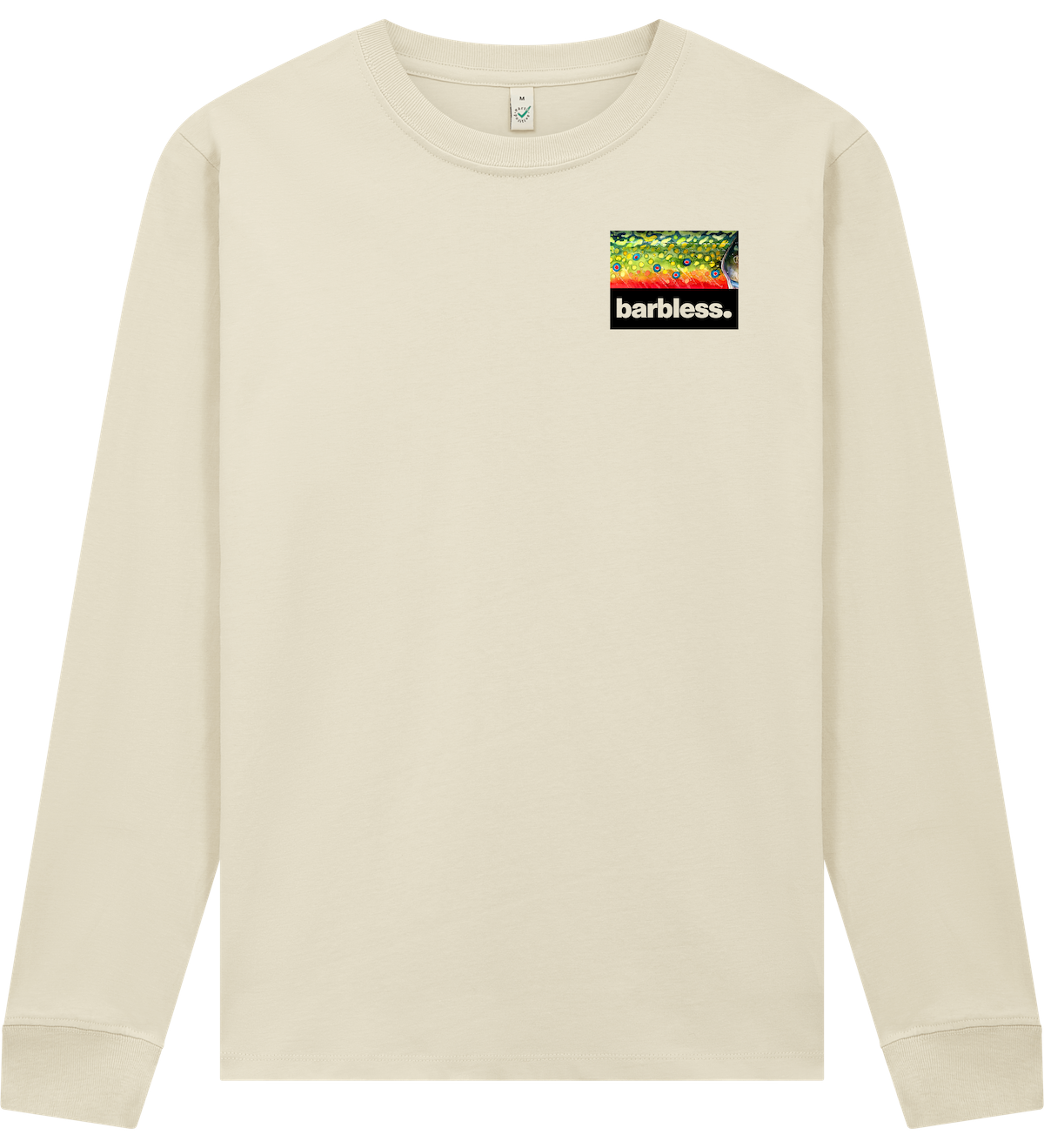 Brook Trout Flank - Long Sleeve T-Shirt (Latte)