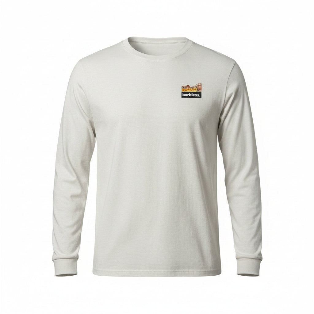 Brown Trout Tail - Long Sleeve T-Shirt (Latte)