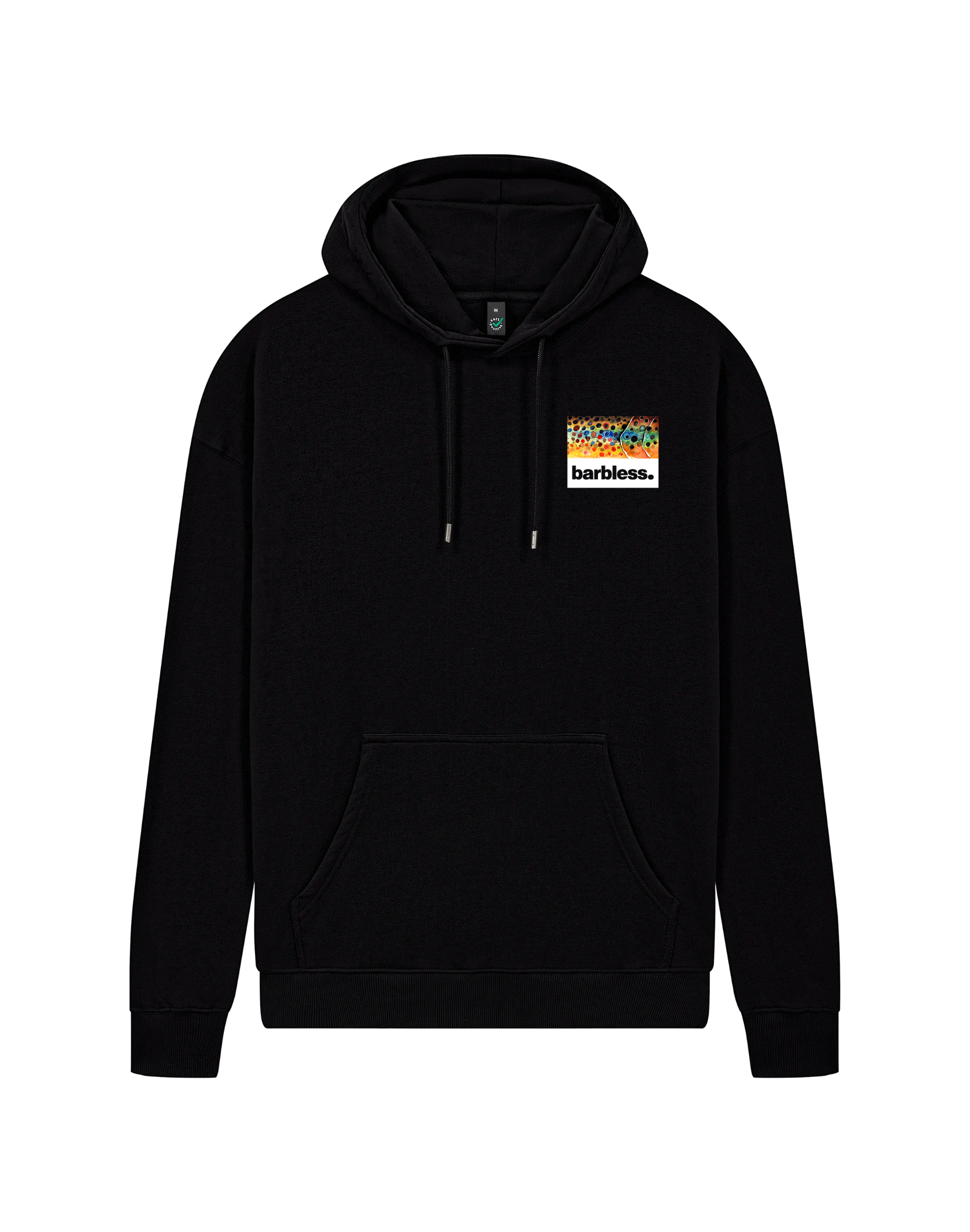 Brown Trout Flank Hoodie - Black