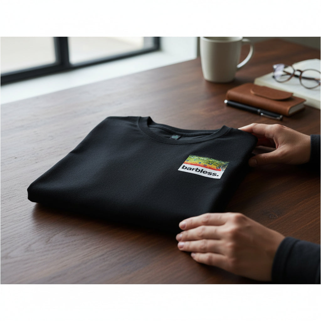 Brook Trout Flank - Long Sleeve T-Shirt (Espresso)