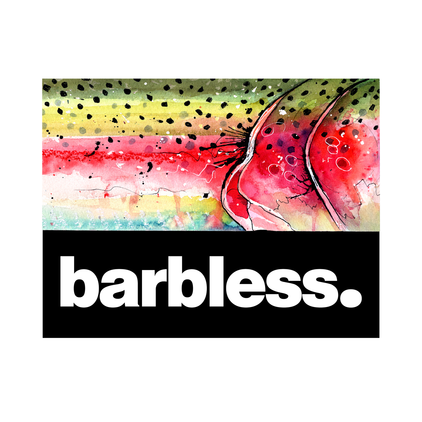 Rainbow Trout Flank - Short Sleeve T-Shirt (Latte)