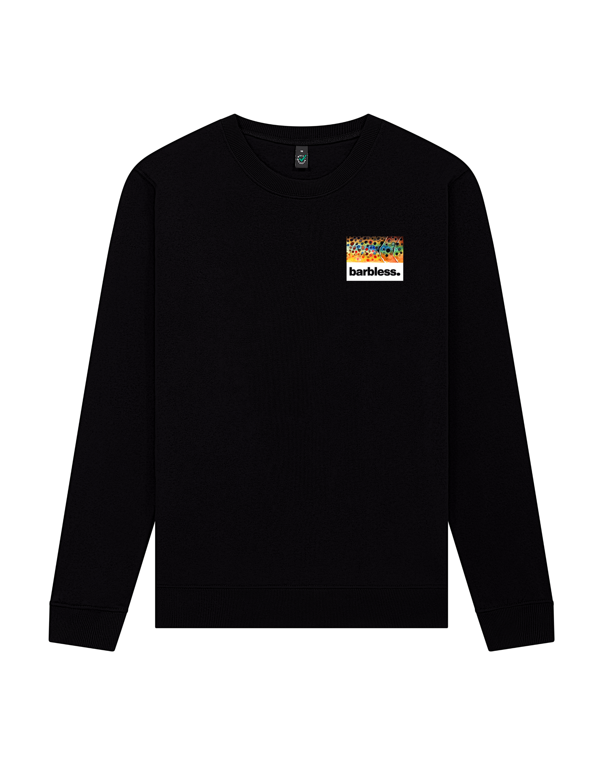 Brown Trout Flank Sweatshirt - Black