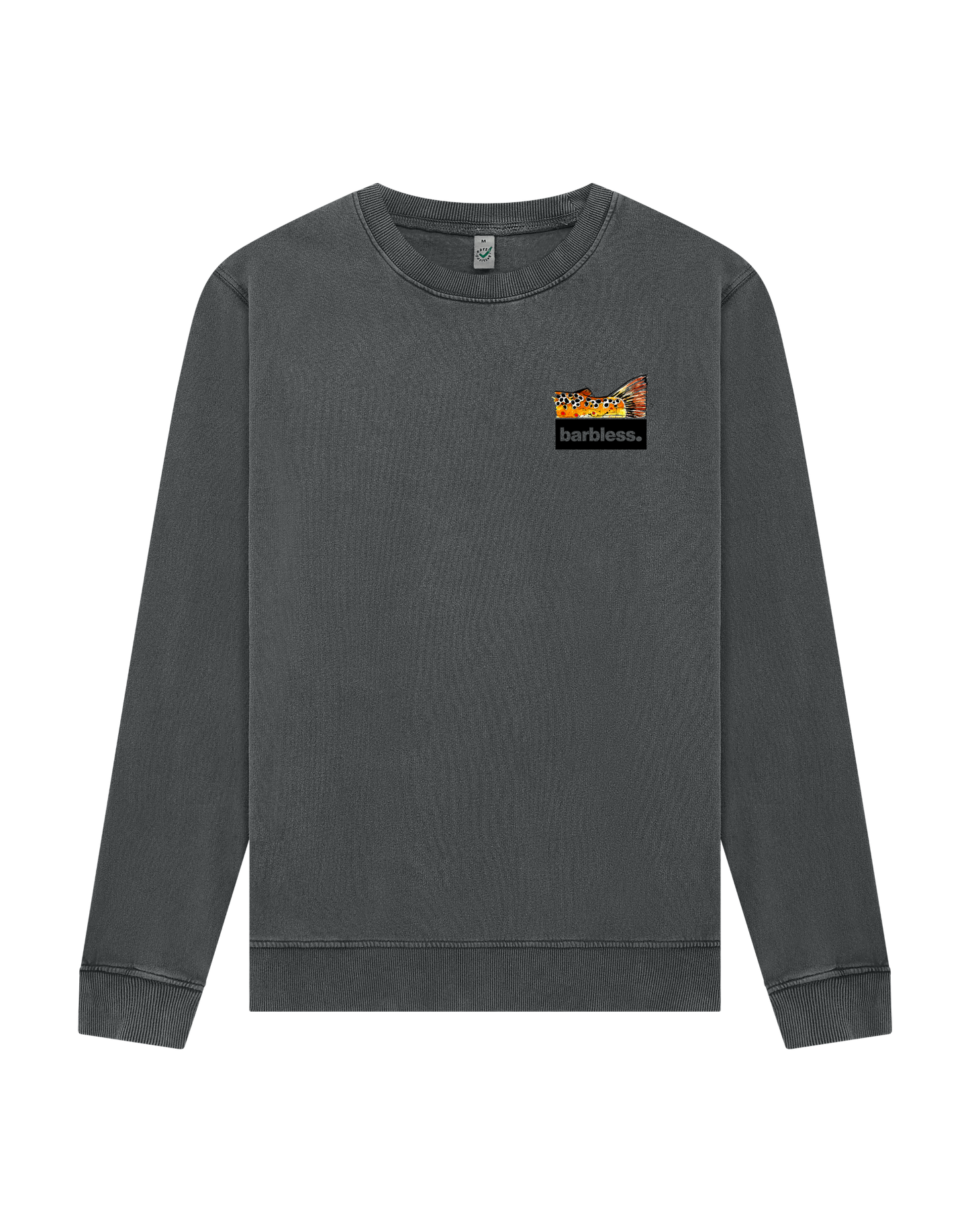 Brown Trout Tail Sweatshirt - Dark Grey
