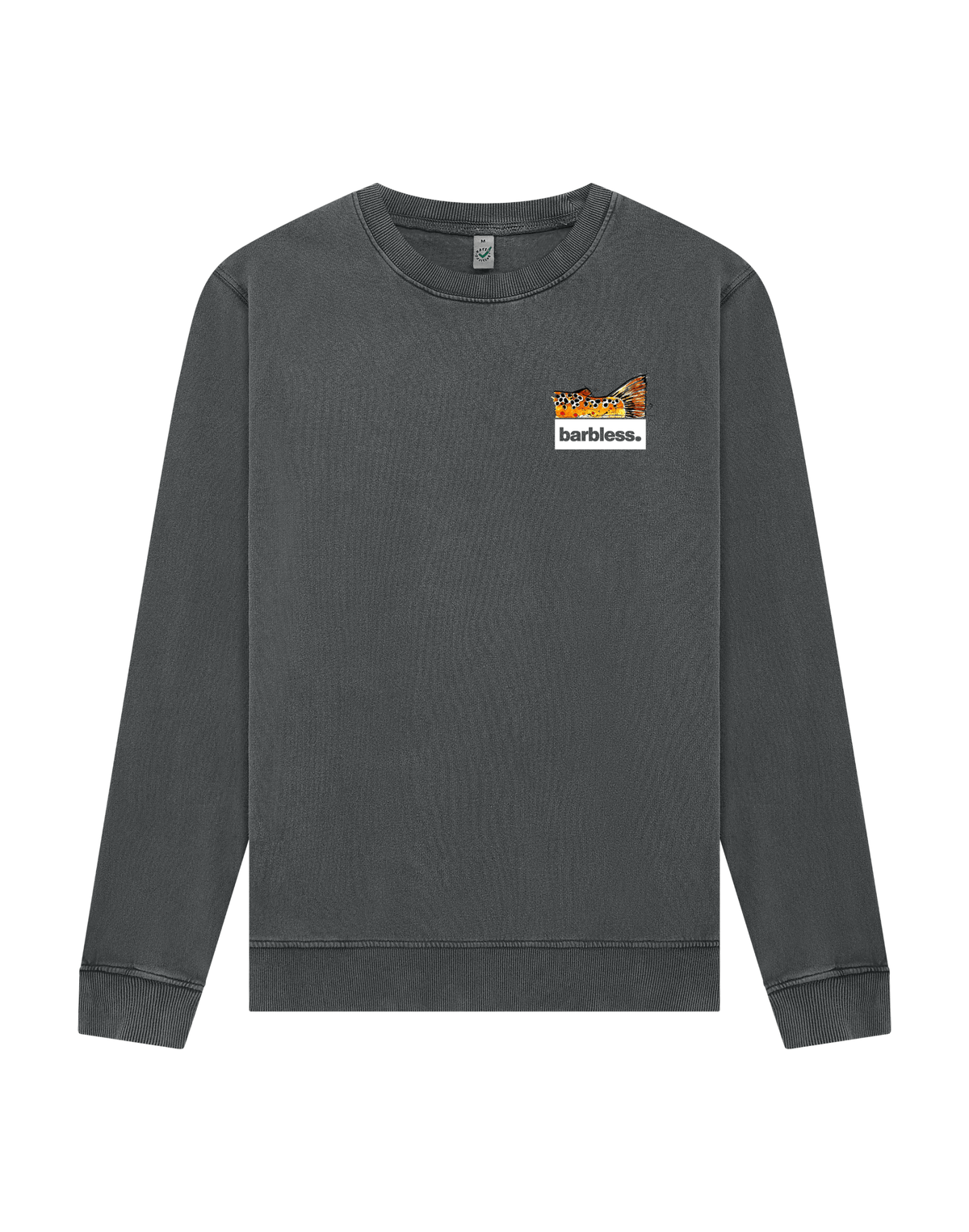 Brown Trout Tail Sweatshirt - Dark Grey