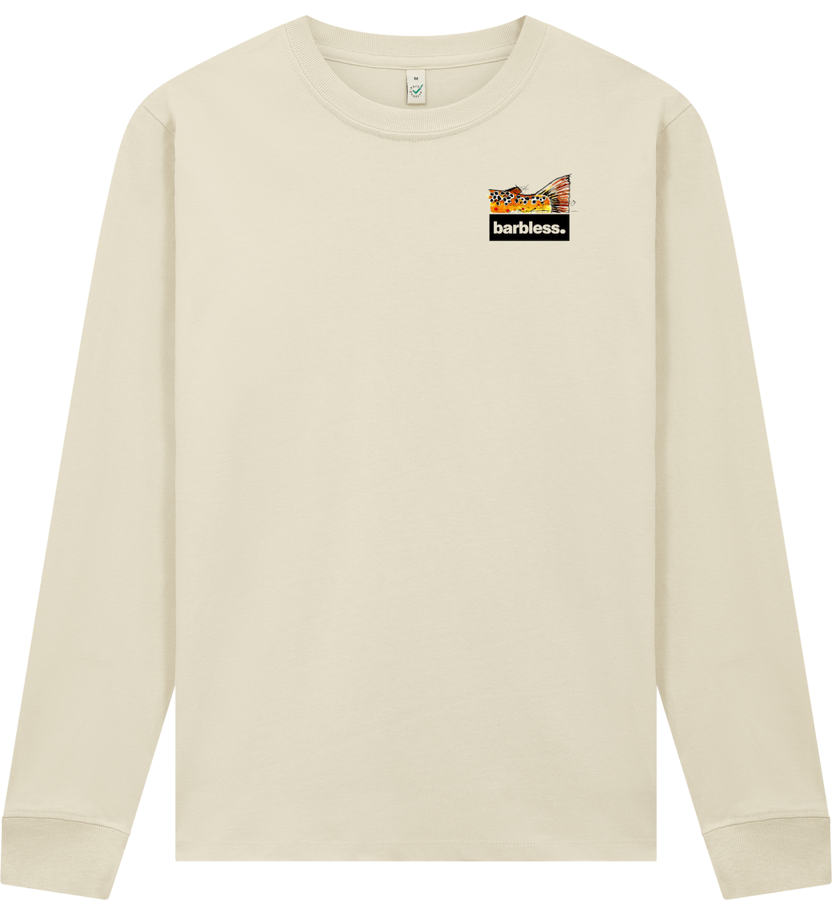 Brown Trout Tail - Long Sleeve T-Shirt (Latte)