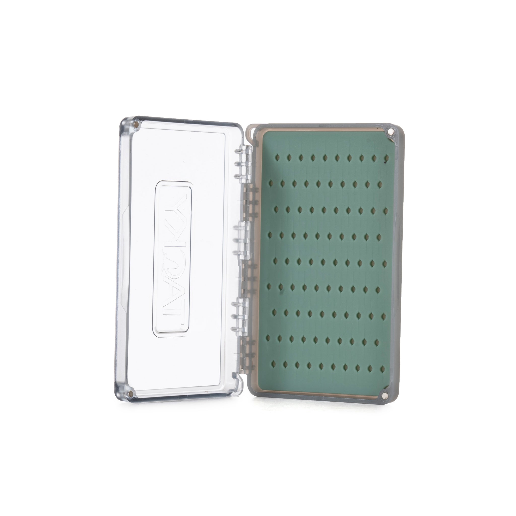 Kingfisher Fly Fishing Waterproof Fly Box with Swing Leaf for Large Flies