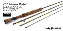 Load image into Gallery viewer, Custom Built 9&#39;6&quot; 6/7wt Streamer Fly Rod - from EGO Fly Fishing
