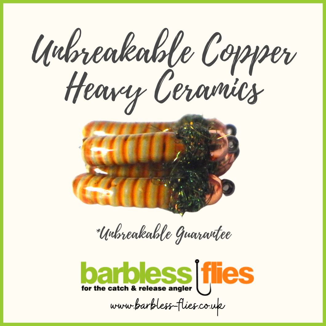 Unbreakable Heavy Ceramic Nymph Selection (Copper)